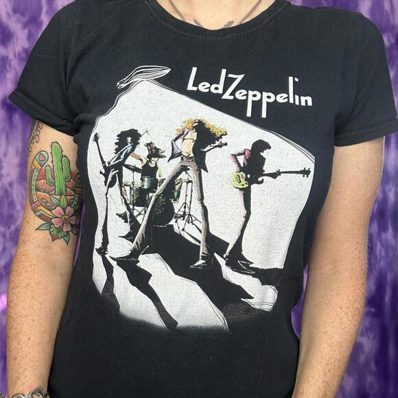 Led zeppelin womens graphic black tee - Picture 1 of 4